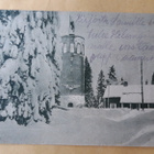 Vanha postikortti Puijon torni, kulkenut 1929, talvimaisema - pikkukuva 2