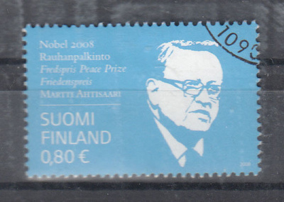 2008 Ahtisaaren Nobel pyöröleimattu