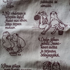 SAUNOMISOHJEET vintage kangas seinävaate sauna - pikkukuva 4