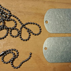 M45 US ARMY TUNTOLEVYT. "DOG TAGS" - pikkukuva 1