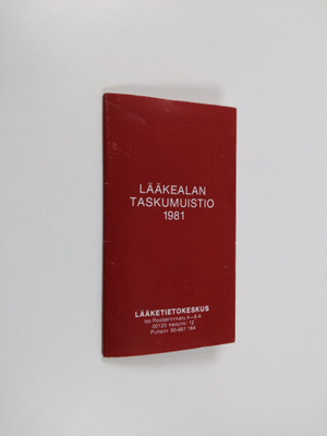 lääkealan taskumuistio 1981
