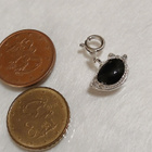 Hopea Hela pöllö onyx kivellä 925 charm - pikkukuva 5