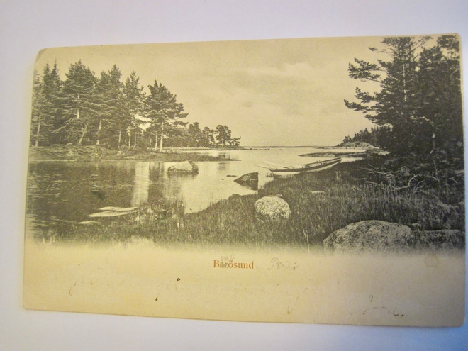 VANHA Postikortti Barösund Inkoo ennen 1905