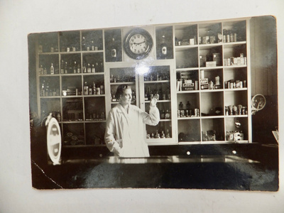 VANHA Valokuva Hyvinkää Apteekki 1920-l