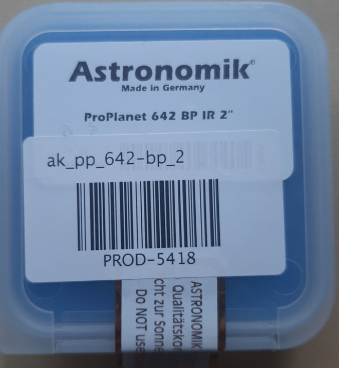 Astronomik ProPlanet 642 BP IR 2"