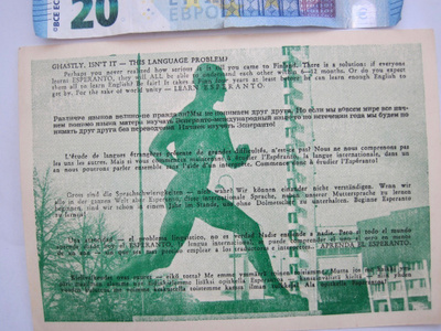 VANHA Postikortti Helsinki Olympia Stadion Esperanto 1950-l