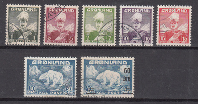 GRÖNLANTI 1938 kuningas ja jääkarhu