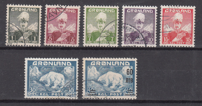 GRÖNLANTI 1938 kuningas ja jääkarhu
