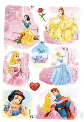 KIILTOKUVA °°PRINSESSAT°° / MLP2033, DISNEY (Kimalle)