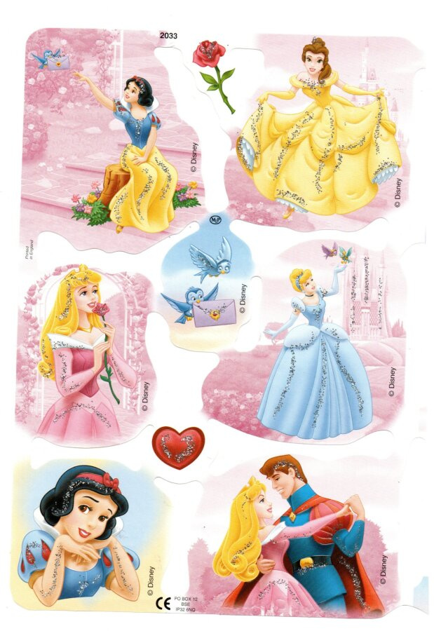 KIILTOKUVA °°PRINSESSAT°° / MLP2033, DISNEY (Kimalle)