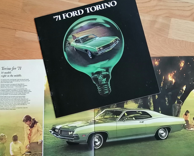 1971 Ford Torino PRESTIGE  esite - KUIN UUSI - ISO - 20 siv