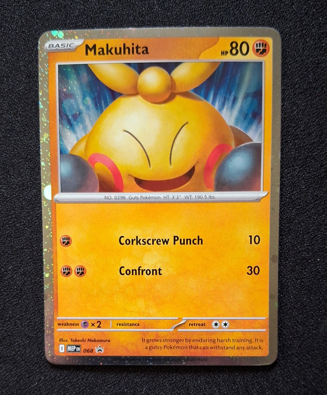 Pokemon kortti Makuhita 068 cosmos holo
