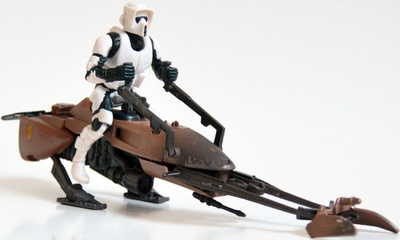 Star Wars: POTF2 - Imperial Speeder Bike with biker scout