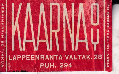 Lappeenranta. Kaarna Oy , s98