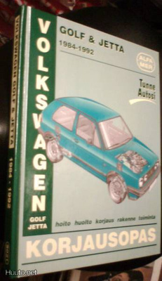 VOLKSWAGEN Golf & Jetta 1984-1992 korjausopas (Sis.pk:t)