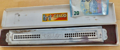 VANHA Huuliharppu Cello Tremolo Concert Hohner Saksa 1900-l