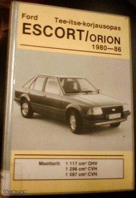 FORD ESCORT, ORION 1980-86 Tee-itse-korjausopas (Sis.pk:t)