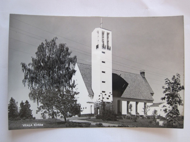 VANHA Postikortti Viiala 1950-luku Alkup.Mallikappale