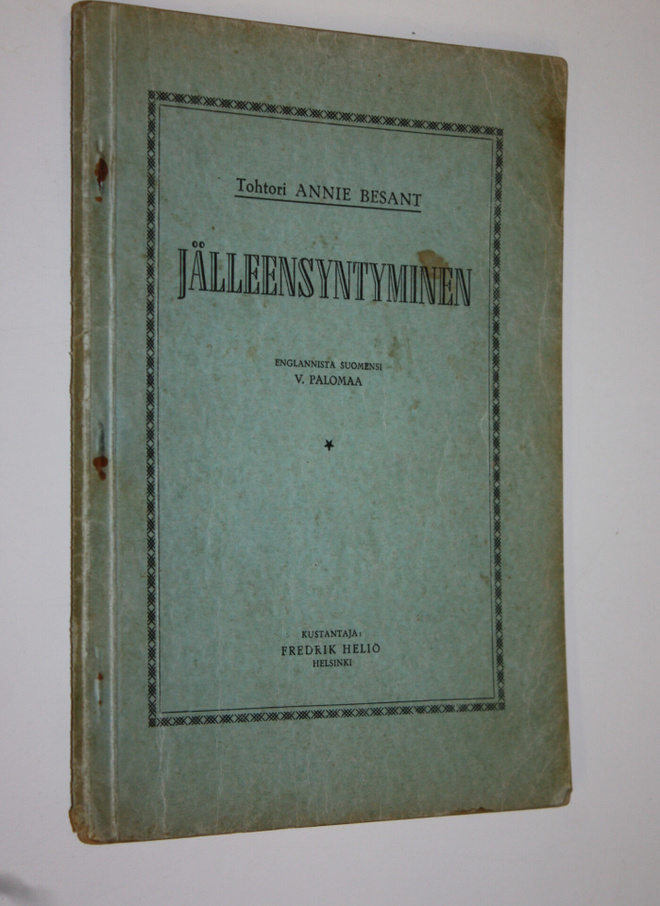 Annie Besant : Jälleensyntyminen
