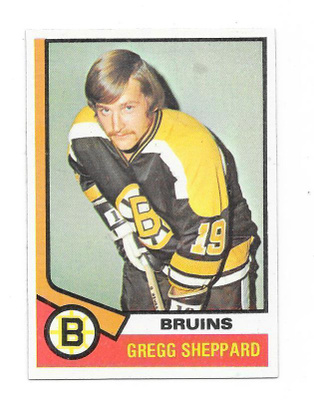 1974-75 Topps #184 Gregg Sheppard Boston Bruins