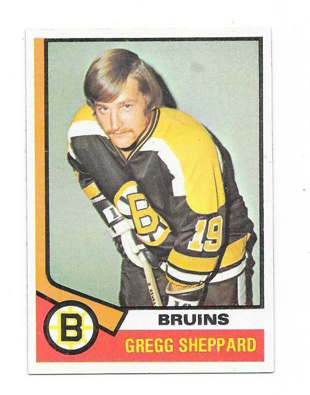 1974-75 Topps #184 Gregg Sheppard Boston Bruins
