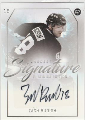 2018/19 Cardset Signature Zach Budish , TPS