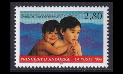 Andorra Fr 490 ** Erityiskoulu 25v (1996)
