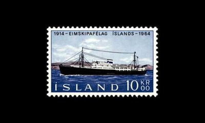 Islanti 377 ** Gullfoss-laiva (1964)