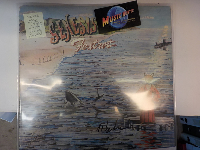 GENESIS  FOXTROT  UK 1972 STEVE HACKETT NIMIKIRJOITUS  LP