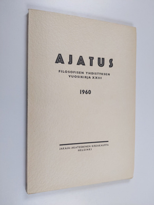 Ajatus 23 :  : Suomen filosofisen yhdistyksen vuosikirja ...
