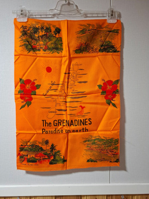 Grenadiinit vintage matkamuisto pyyhe tms.