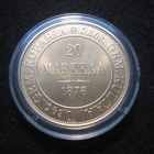 20 markkaa 1878 - kullattu replika - pikkukuva 1
