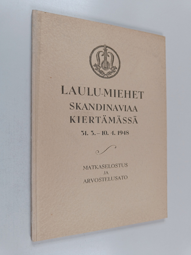 Laulu-miehet Skandinaviaa kiertämässä 31.3.-10.4.1948 : m...