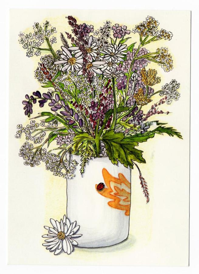 Niittykukat ja leppäkerttu - Jennie Sjöström - kulk. 2014