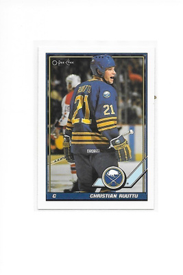 1991-92 OPC #115 Christian Ruuttu Buffalo Sabres