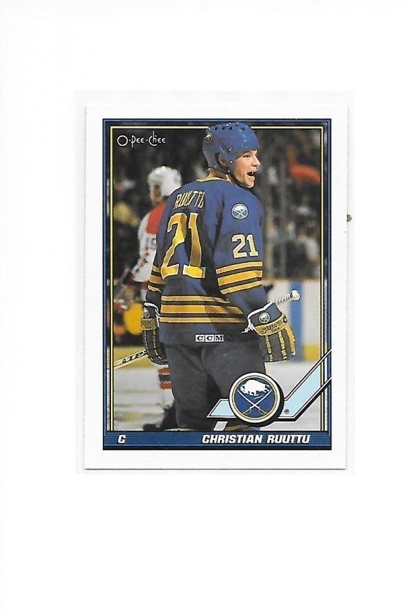 1991-92 OPC #115 Christian Ruuttu Buffalo Sabres