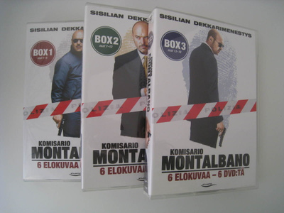 Komisario Montalbano Comissario 18 elokuvaa DVD