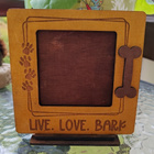 Live. Love. Bark. Kuvakehys koiralle Käsintehty - pikkukuva 2