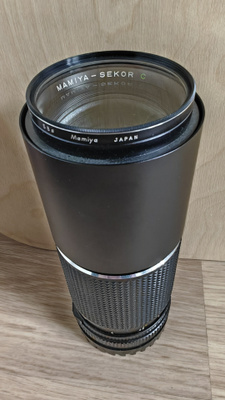 Mamiya Sekor C 300mm f5.6 objektiivi ym.