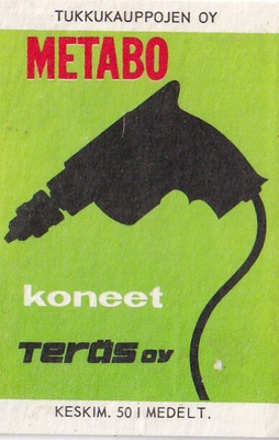 Teräs Oy. Metabo koneet.   s62