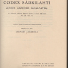 Jaakkola: Codices Medii Aevii Finlandiae I - II  1952, K4 + - pikkukuva 5