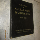 Koululaisen muistikirja 1938-1939, upea keräilykappale - pikkukuva 1