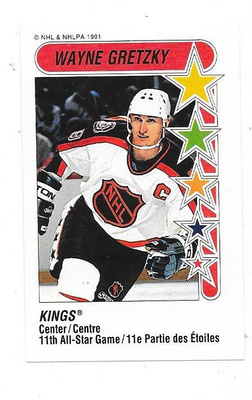 1991-92 Panini NHL #327 Wayne Gretzky , Los Angeles Kings