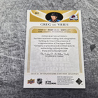 Greg de Vries 2020-21 SP Legends Auto - pikkukuva 2