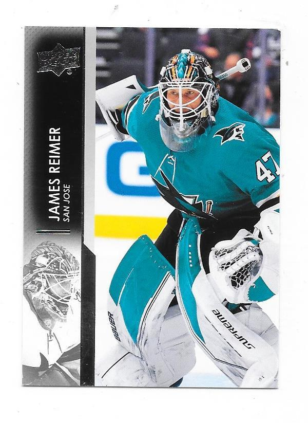 2021-22 Upper Deck #626 James Reimer San Jose Sharks MV