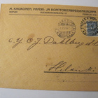 VANHA Firmakuori M. Kaukonen Paperikauppa Viipuri 1914 - pikkukuva 1