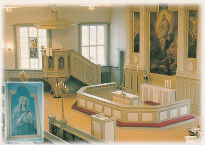 KIRKKOKORTTI - NURMIJÄRVEN KIRKKO - SISÄKUVA - 2