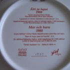 Arabia, Edna Hibel -lautanen ÄIDINRAKKAUS 1988, numeroitu - pikkukuva 3