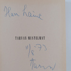 Niilo Tarvajärvi : Tarvan mustelmat (signeerattu, tekijän... - pikkukuva 2