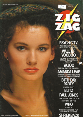 ZIGZAG #134 1983 BIRTHDAY PARTY Psychic TV YAZOO Blitz LEAR
